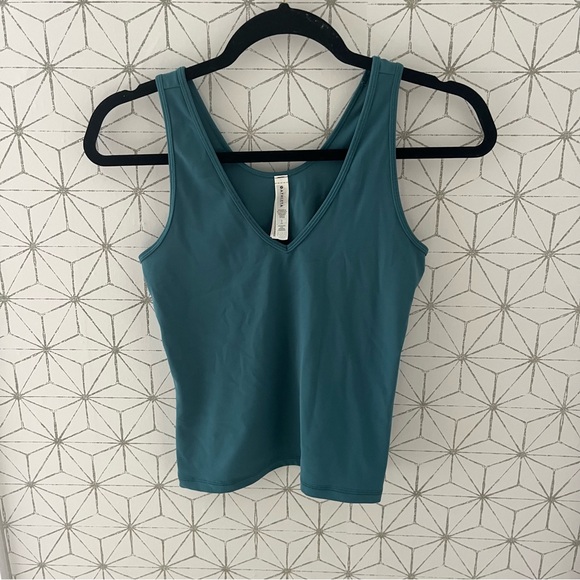 Athleta Tops - Athleta Seamless V Neck Tank Teal